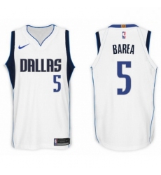 Nike NBA Dallas Mavericks 5 J J Barea Jersey 2017 18 New Season White Jers