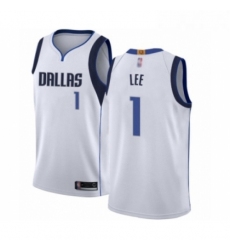 Womens Dallas Mavericks 1 Courtney Lee Authentic White Basketball Jersey Association Edition 