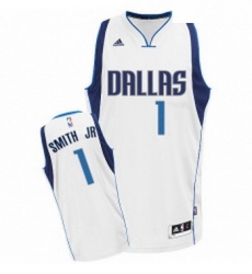 Youth Adidas Dallas Mavericks 1 Dennis Smith Jr Swingman White Home NBA Jersey