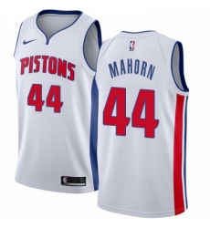 Womens Nike Detroit Pistons 44 Rick Mahorn Swingman White Home NBA Jersey Association Edition