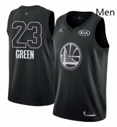 Mens Nike Jordan Golden State Warriors 23 Draymond Green Swingman Black 2018 All Star Game NBA Jersey