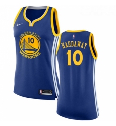 Womens Nike Golden State Warriors 10 Tim Hardaway Authentic Royal Blue Road NBA Jersey Icon Edition