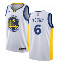 Womens Nike Golden State Warriors 6 Nick Young Authentic White Home NBA Jersey Association Edition 