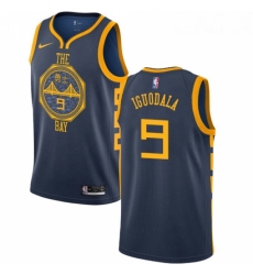 Womens Nike Golden State Warriors 9 Andre Iguodala Swingman Navy Blue NBA Jersey City Edition