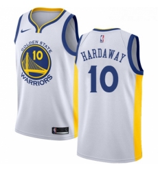 Youth Nike Golden State Warriors 10 Tim Hardaway Authentic White Home NBA Jersey Association Edition