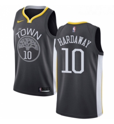 Youth Nike Golden State Warriors 10 Tim Hardaway Swingman Black Alternate NBA Jersey Statement Edition