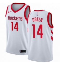 Mens Nike Houston Rockets 14 Gerald Green Swingman White NBA Jersey Association Edition 