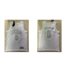 Rockets 0 Russell Westbrook White 2020 Nike MVP Swingman Jersey