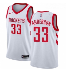 Womens Nike Houston Rockets 33 Ryan Anderson Authentic White Home NBA Jersey Association Edition