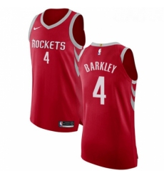 Youth Nike Houston Rockets 4 Charles Barkley Authentic Red Road NBA Jersey Icon Edition