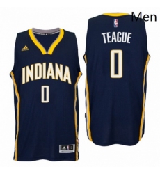 Indiana Pacers 0 Jeff Teague New Swingman Road Navy Jersey 