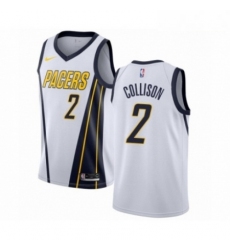 Mens Nike Indiana Pacers 2 Darren Collison White Swingman Jersey Earned Edition 