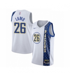 Pacers 26 Jeremy Lamb White Basketball Swingman City Edition 2019 20 Jersey