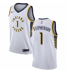 Womens Nike Indiana Pacers 1 Lance Stephenson Authentic White NBA Jersey Association Edition 