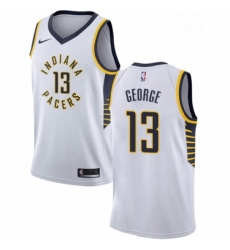 Womens Nike Indiana Pacers 13 Paul George Swingman White NBA Jersey Association Edition