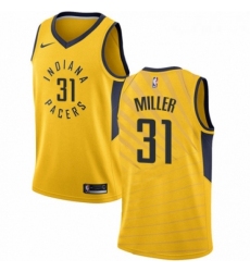 Womens Nike Indiana Pacers 31 Reggie Miller Authentic Gold NBA Jersey Statement Edition