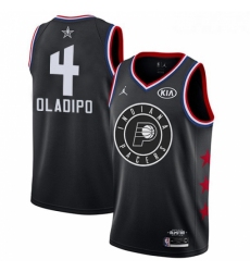 Womens Nike Indiana Pacers 4 Victor Oladipo Black NBA Jordan Swingman 2019 All Star Game Jersey 