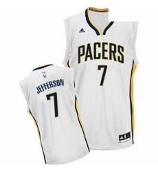 Youth Adidas Indiana Pacers 7 Al Jefferson Swingman White Home NBA Jersey