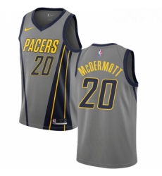 Youth Nike Indiana Pacers 20 Doug McDermott Swingman Gray NBA Jersey City Edition 