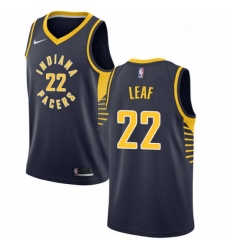 Youth Nike Indiana Pacers 22 T J Leaf Swingman Navy Blue Road NBA Jersey Icon Edition 