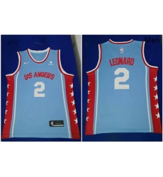 Clippers 2 Kawhi Leonard Light Blue Nike Swingman Jersey