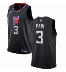 Mens Nike Los Angeles Clippers 3 Chris Paul Swingman Black Alternate NBA Jersey Statement Edition 