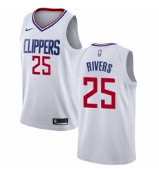 Womens Nike Los Angeles Clippers 25 Austin Rivers Swingman White NBA Jersey Association Edition