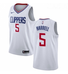 Womens Nike Los Angeles Clippers 5 Montrezl Harrell Swingman White NBA Jersey Association Edition 