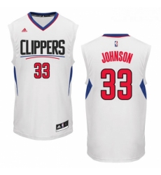 Youth Adidas Los Angeles Clippers 33 Wesley Johnson Swingman White Home NBA Jersey