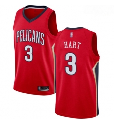 Pelicans #3 Josh Hart Red Basketball Swingman Statement Edition Jersey