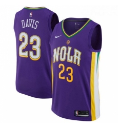 Youth Nike New Orleans Pelicans 23 Anthony Davis Swingman Purple NBA Jersey City Edition