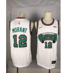 Grizzlies 12 Ja Morant White Nike Swingman Jersey