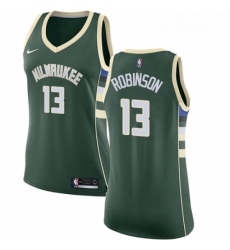 Womens Nike Milwaukee Bucks 13 Glenn Robinson Swingman Green Road NBA Jersey Icon Edition 