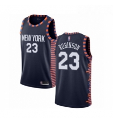 Youth New York Knicks 23 Mitchell Robinson Swingman Navy Blue Basketball Jersey 2018 19 City Edition 