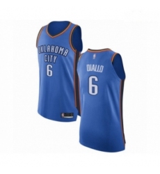 Mens Oklahoma City Thunder 6 Hamidou Diallo Authentic Royal Blue Basketball Jersey Icon Edition 