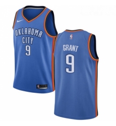 Womens Nike Oklahoma City Thunder 9 Jerami Grant Swingman Royal Blue Road NBA Jersey Icon Edition