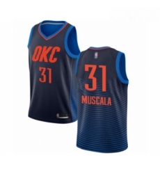 Womens Oklahoma City Thunder 31 Mike Muscala Swingman Navy Blue Basketball Jersey Statement Edition 