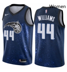 Womens Nike Orlando Magic 44 Jason Williams Swingman Blue NBA Jersey City Edition