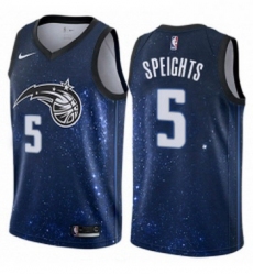 Womens Nike Orlando Magic 5 Marreese Speights Swingman Blue NBA Jersey City Edition 