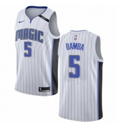 Womens Nike Orlando Magic 5 Mohamed Bamba Authentic White NBA Jersey Association Edition 