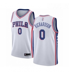 Womens Philadelphia 76ers 0 Josh Richardson Swingman White Basketball Jersey Association Edition 