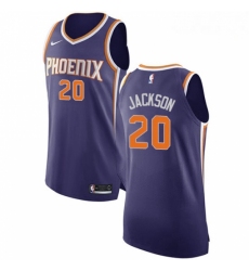 Mens Nike Phoenix Suns 20 Josh Jackson Authentic Purple Road NBA Jersey Icon Edition 