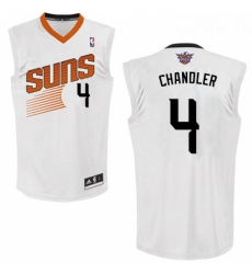 Womens Adidas Phoenix Suns 4 Tyson Chandler Swingman White Home NBA Jersey