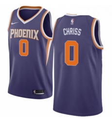 Womens Nike Phoenix Suns 0 Marquese Chriss Swingman Purple Road NBA Jersey Icon Edition