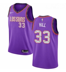 Womens Nike Phoenix Suns 33 Grant Hill Swingman Purple NBA Jersey 2018 19 City Edition