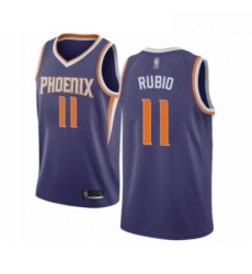 Youth Phoenix Suns 11 Ricky Rubio Swingman Purple Basketball Jersey Icon Edition 