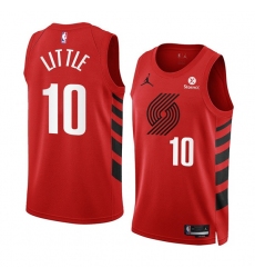 Men Portland Trail Blazers 10 Nassir Little 2022 23 Red Statement Edition Swingman Stitched Basketball Jersey