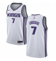 Mens Nike Sacramento Kings 7 Skal Labissiere Swingman White NBA Jersey Association Edition 