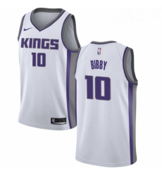 Womens Nike Sacramento Kings 10 Mike Bibby Swingman White NBA Jersey Association Edition