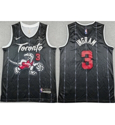 Men Toronto Raptors 3 Brandon Ingram Black 2025 26 City Edition Stitched Basketball Jersey Men Toronto Raptors 3 Brandon Ingram Black 2025 26 City Edition Stitched Basketball Jersey